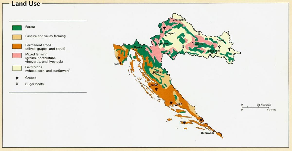 mapa ng croatia klima