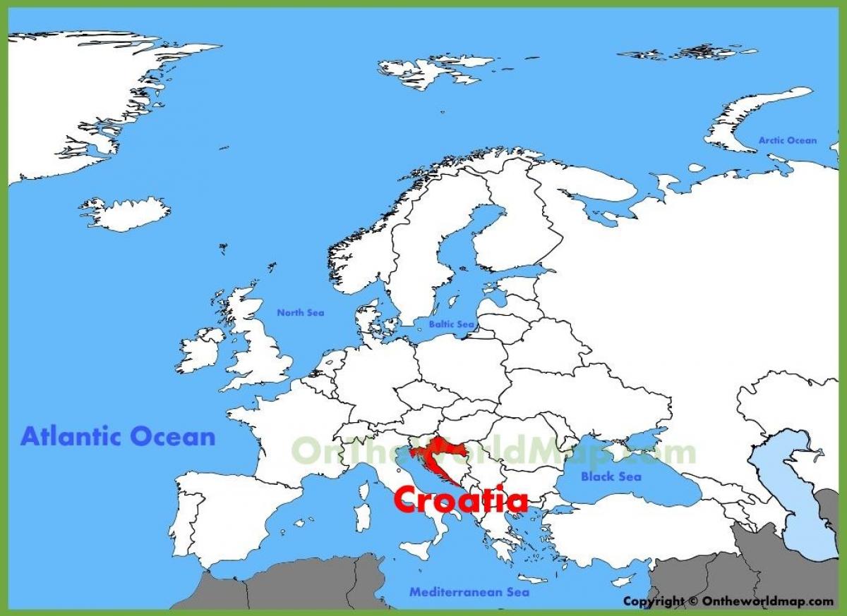croatia lokasyon sa mapa ng mundo