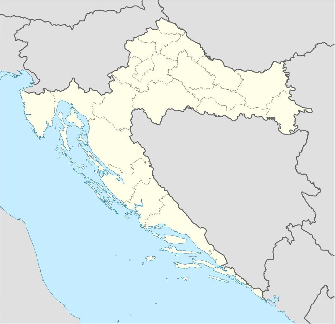 croatia mapa ng lokasyon