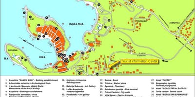 Mapa ng cavtat croatia 