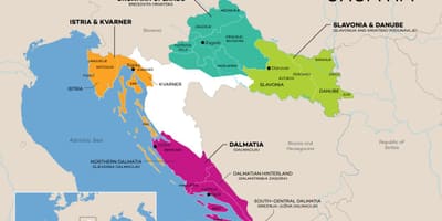 Mapa ng croatia gawaan ng alak