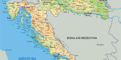 Mapa ng croatia ilog