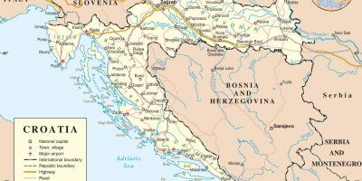 Pagmamaneho mapa ng croatia