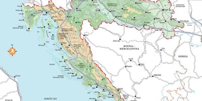 Croatia ng beach resorts mapa