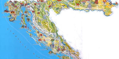 Croatia atraksyon mapa
