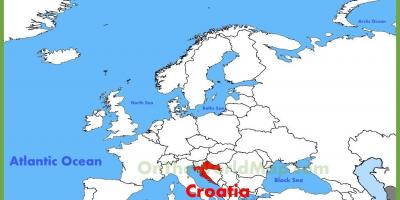 Croatia lokasyon sa mapa ng mundo