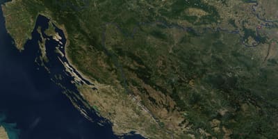 Mapa ng croatia satellite