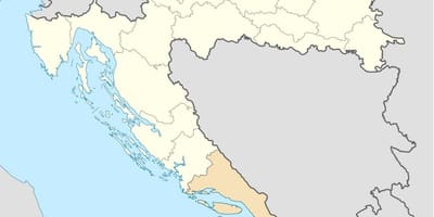 Mapa ng dalmatia croatia 