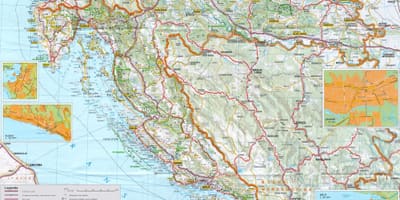 Kabisera ng croatia mapa