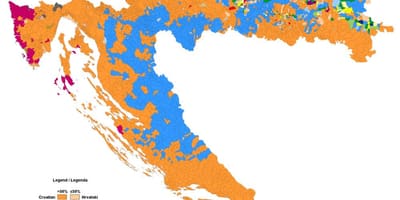 Mapa ng etniko mapa ng croatia