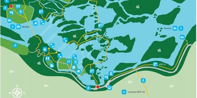 Krka national park croatia mapa