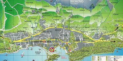 Mapa ng makarska croatia