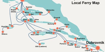 Mapa ng croatian baybayin
