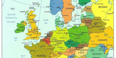 Mapa ng mundo na nagpapakita ng croatia