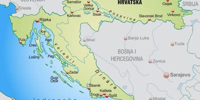 Hilagang croatia mapa