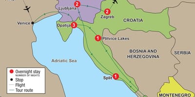 Mapa opatija croatia